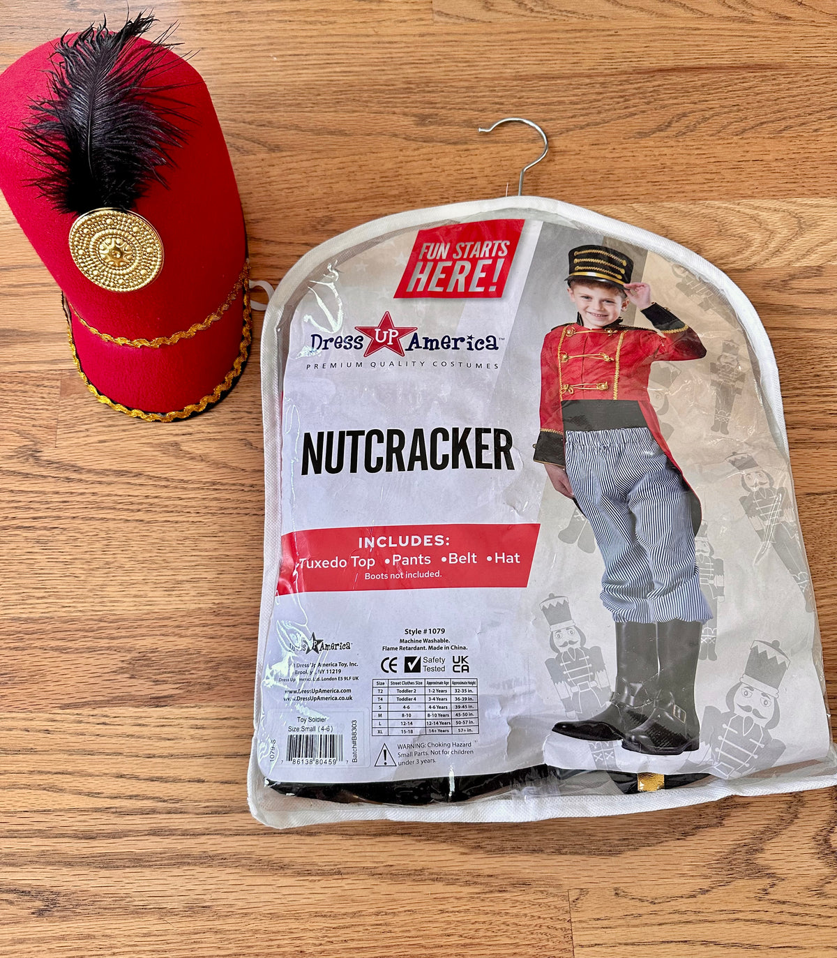 #98- Boys, Nutcracker Costume- Size 4-6