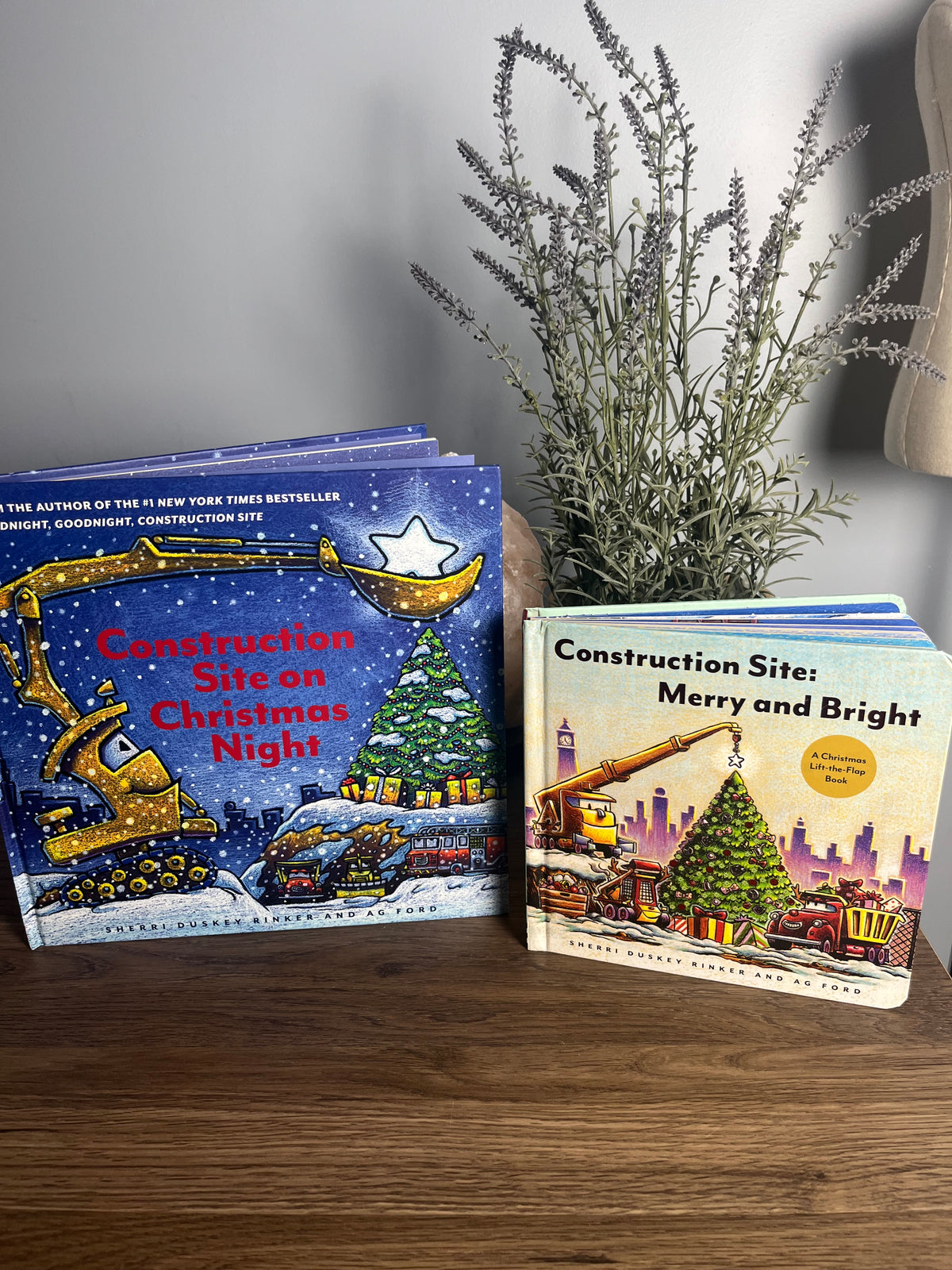 Seller #14 Construction Site Christmas Books Set of 2 EUC