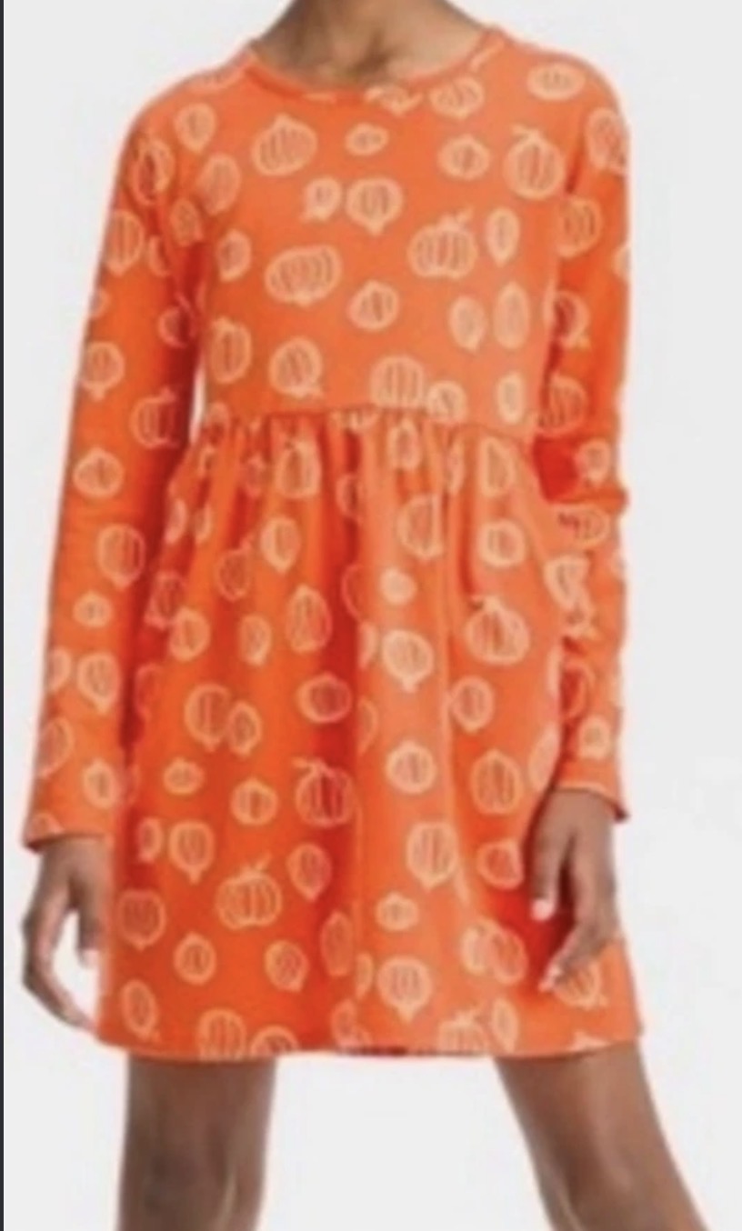 Seller #14 Girls XL  NWT Pumpkin Dress Cat & Jack