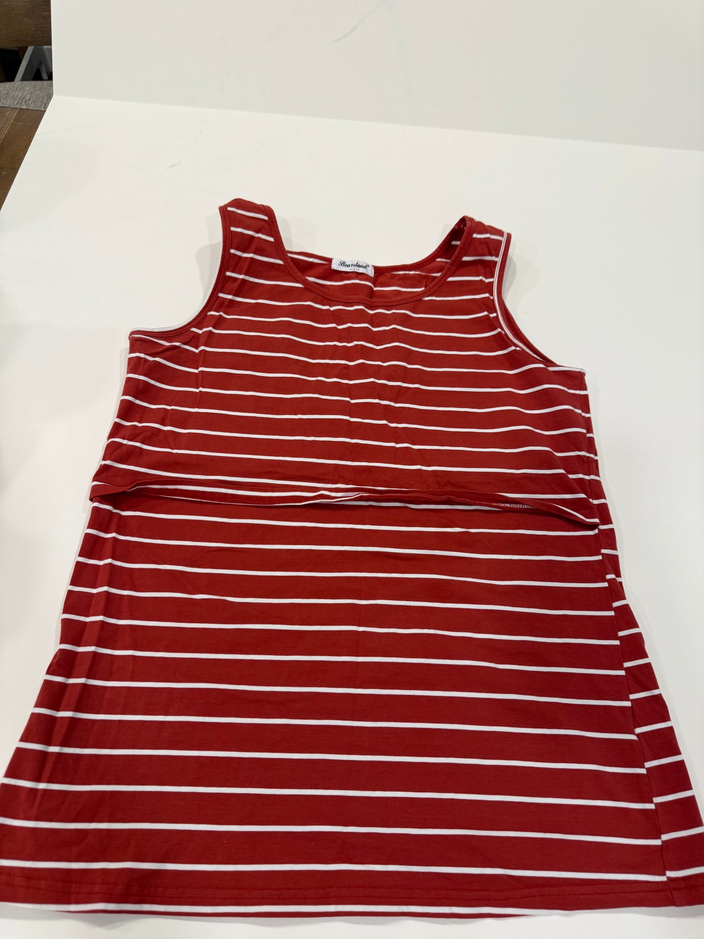 #9 -  Bearsland (Amazon) -  3 Striped Nursing Sleeveless Tops Women's SIZE  L