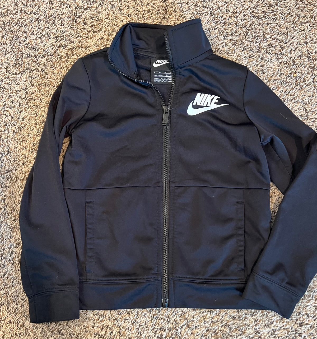 Seller #184 - Boys Size 6 - Nike Black zip up jacket