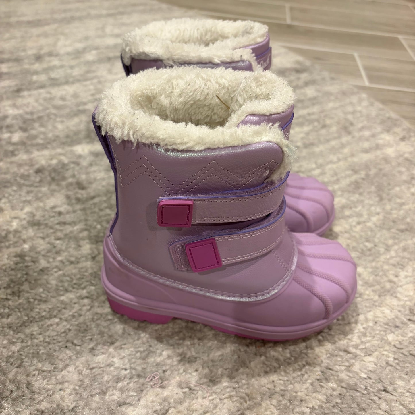 Size 10T Cat and Jack Purple Snow Boots