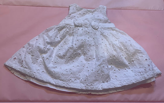 Size 0-3 mo - white dress