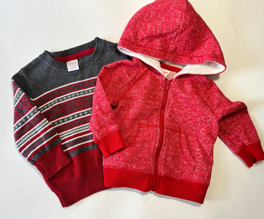 Seller 182. 6-12 and 6-9 month sweatshirts