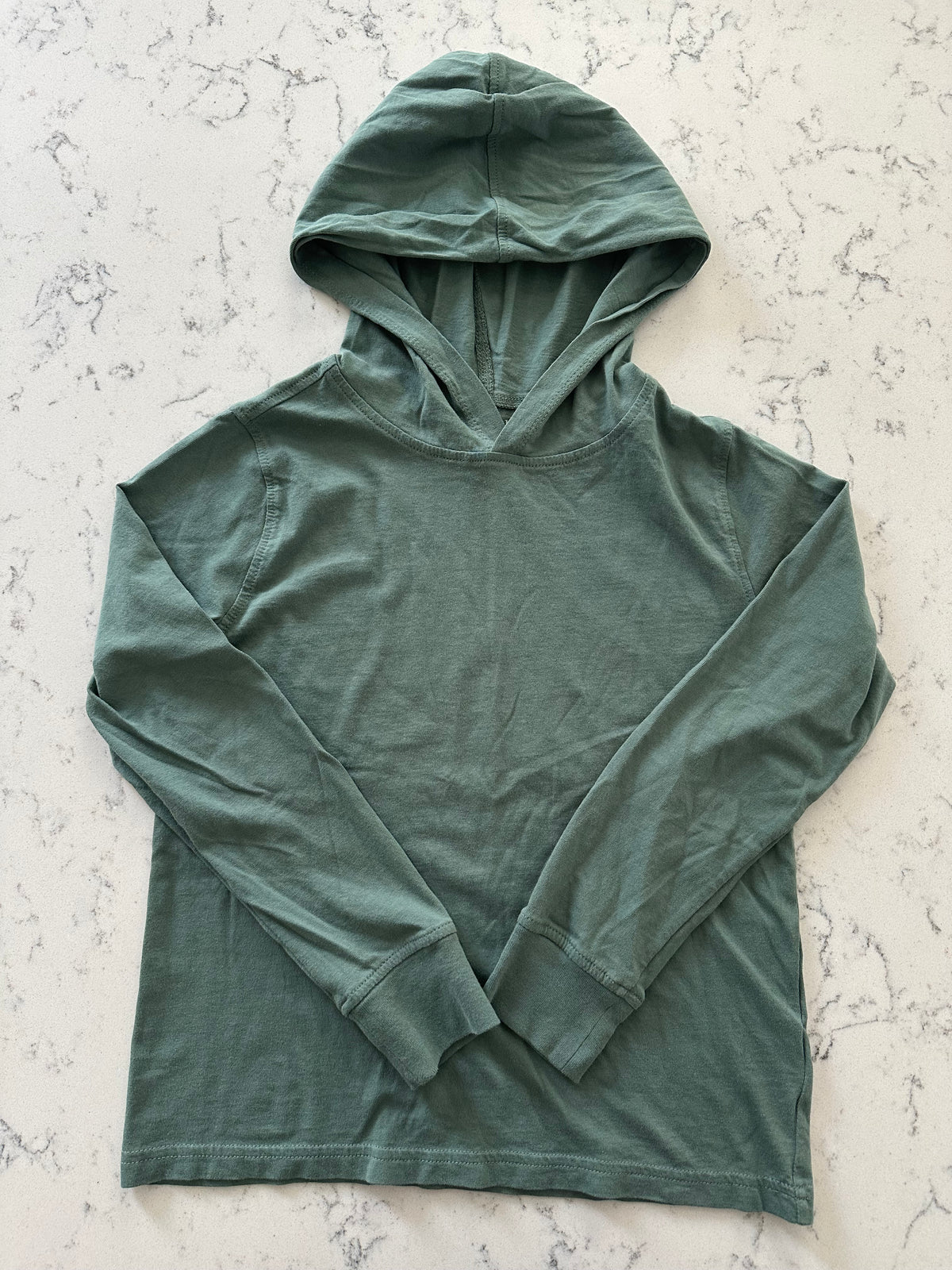 Seller 42, Crewcuts Hooded Tee, Olive, Boys Size M (8-9)