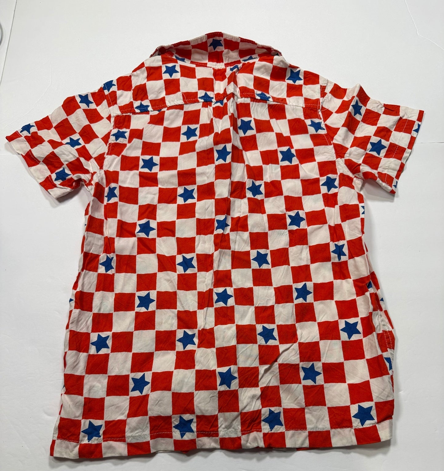 #141 Boys Medium 8 Cat & Jack Patriotic Button Down 2 of 2 available