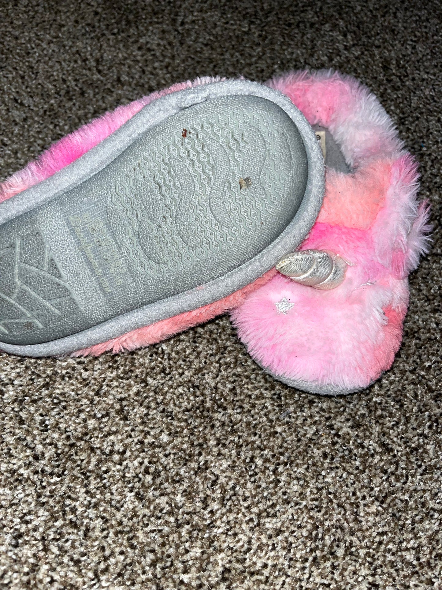 Seller 67 - Dreamfoam Pink Furry Unicorn Slippers Size 9/10