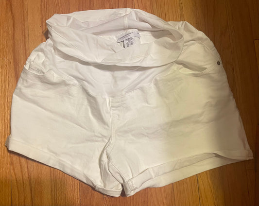 *REDUCED* Liz Lange - maternity size L - white shorts