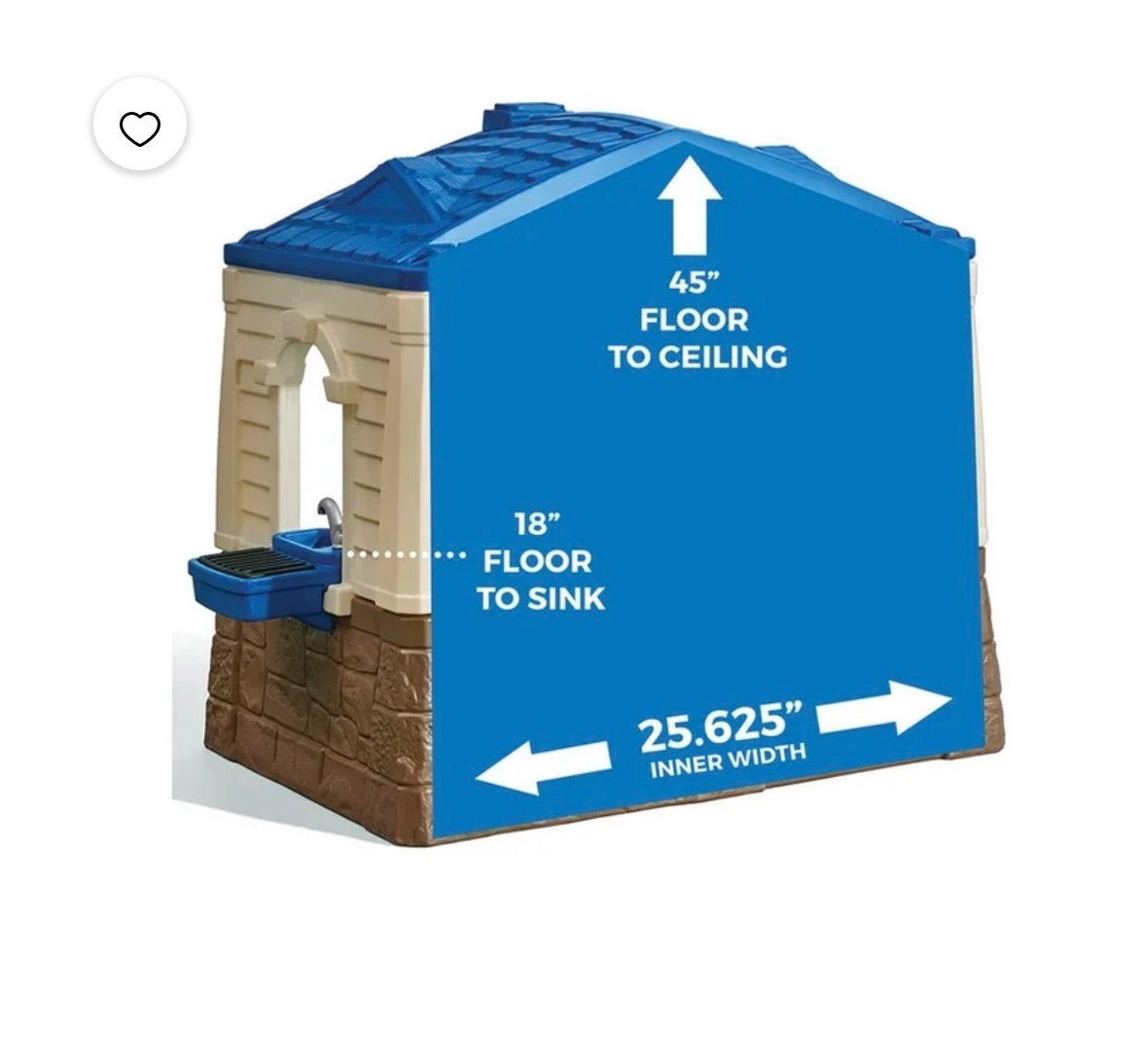 Seller # 14 Step 2 Neat & Tidy Cottage Indoor/Outdoor Playhouse GUC