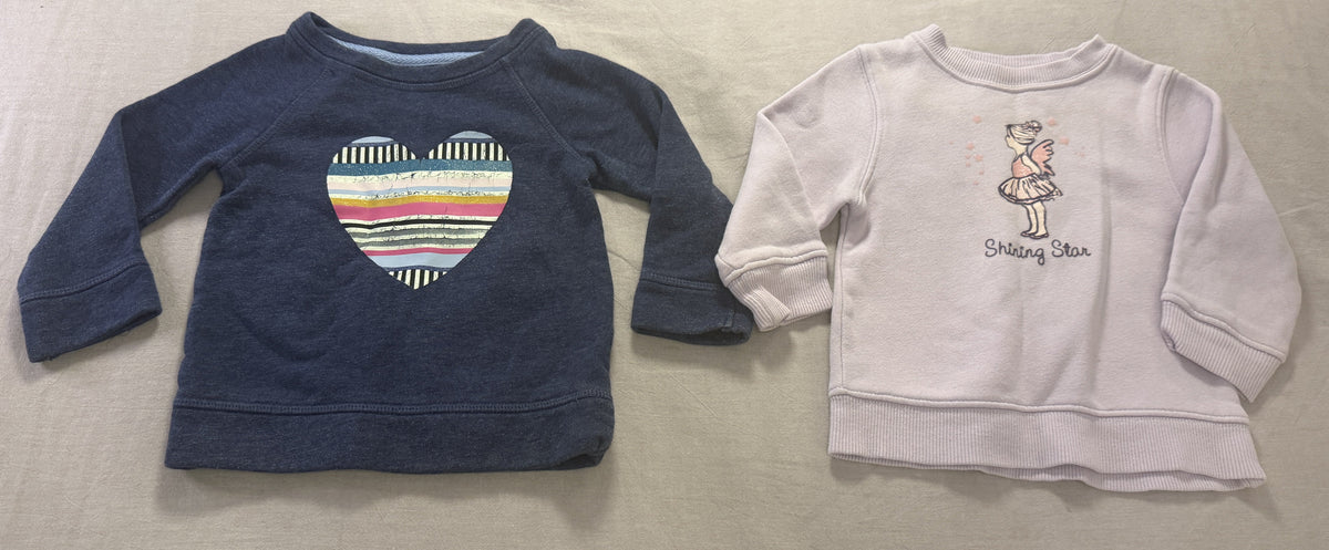 #103 12m Heart Sweatshirt Bundle