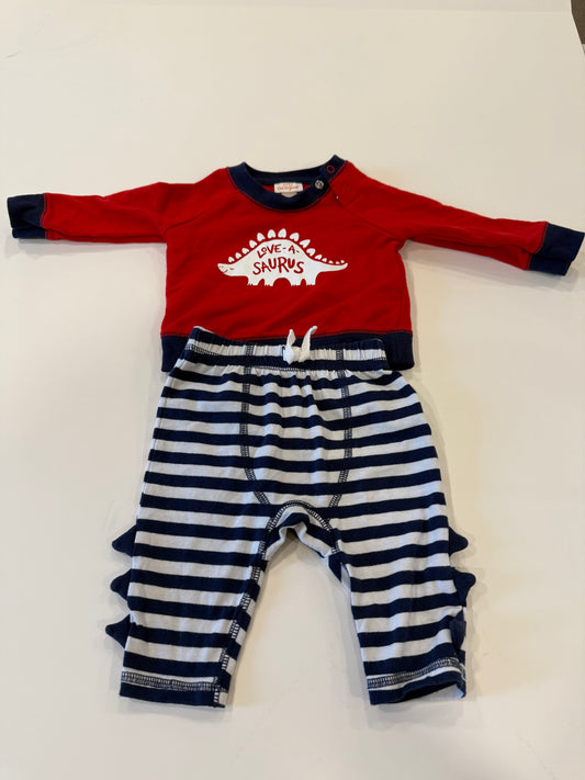 #9 -  Cat & Jack -  Valentine's Love-a-Saurus Outfit Infant's SIZE  0-3M