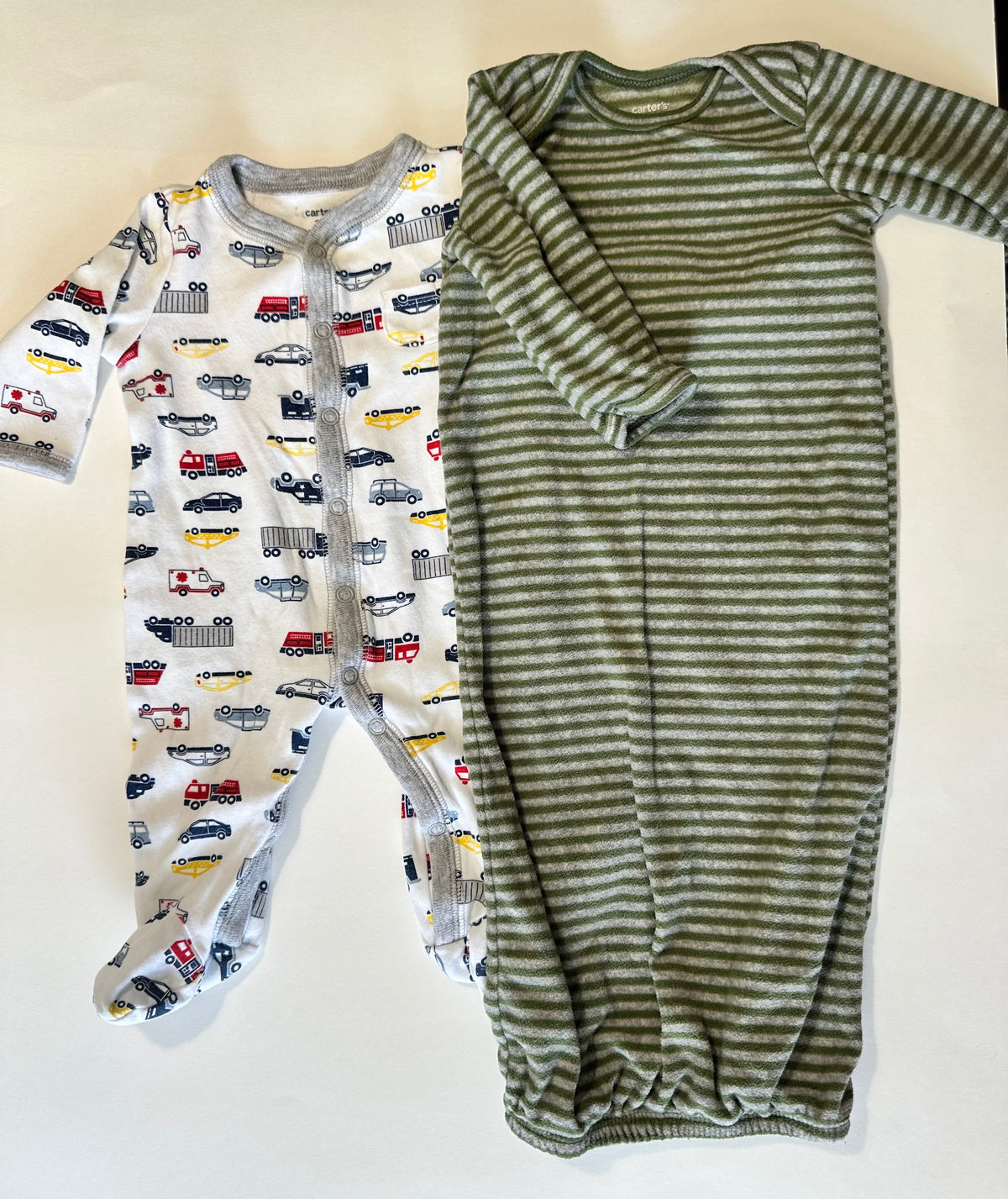 Seller 182. Carters 3 months sleeper and pajamas