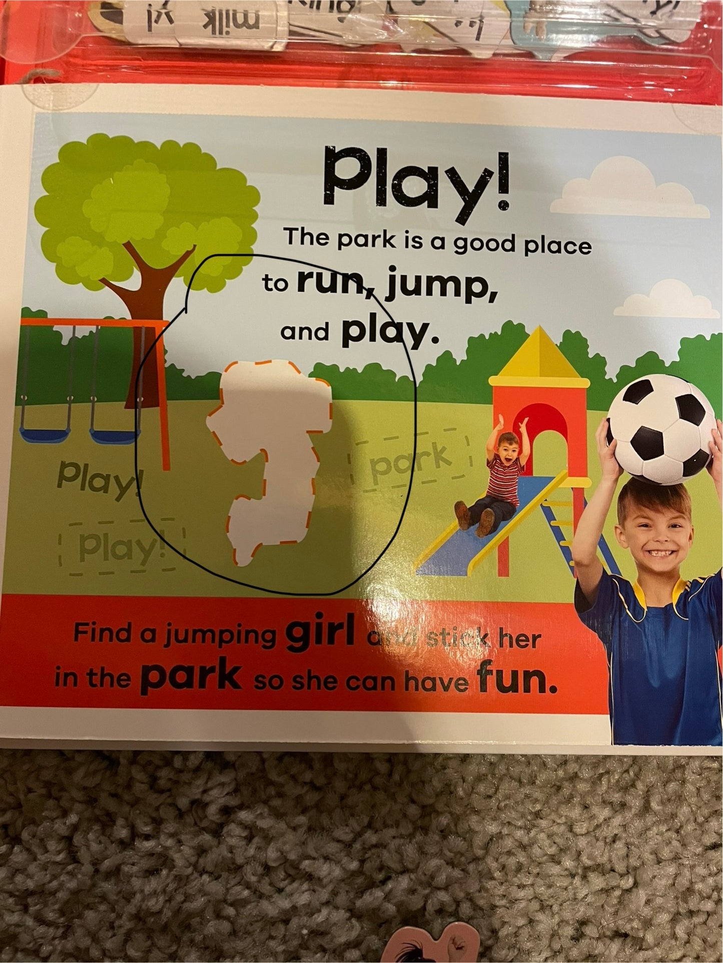 Play & Learn Magnetic First Words Book