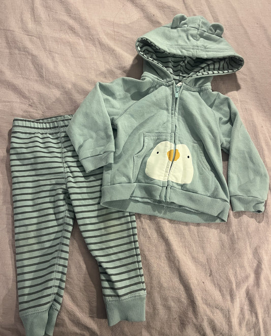 #211 12m Penguin Hoodie and Pants