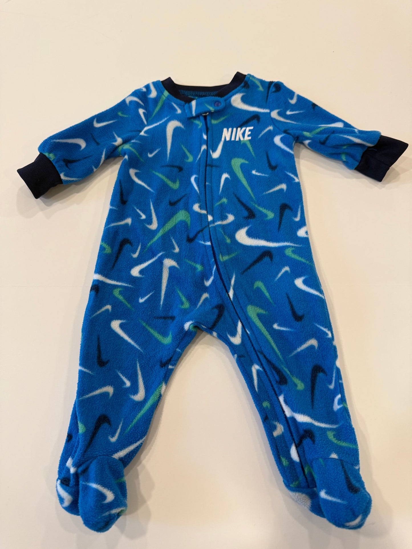 #9 -  Nike -  Blue Fleece Sleep N Play  Infant's SIZE  3M REDUCED