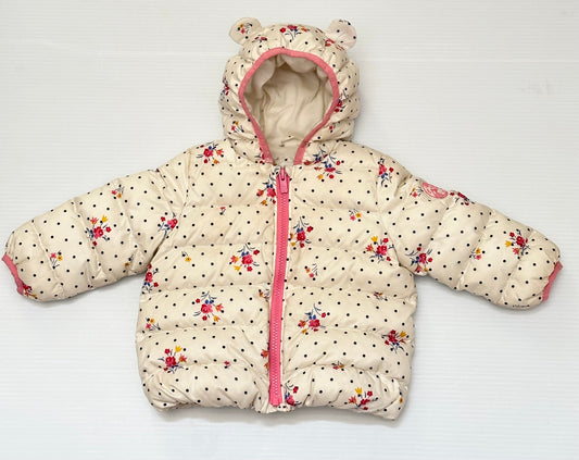Seller #168 Baby Gap Girls 18-24m Floral Polka Dot Puffer Coat
