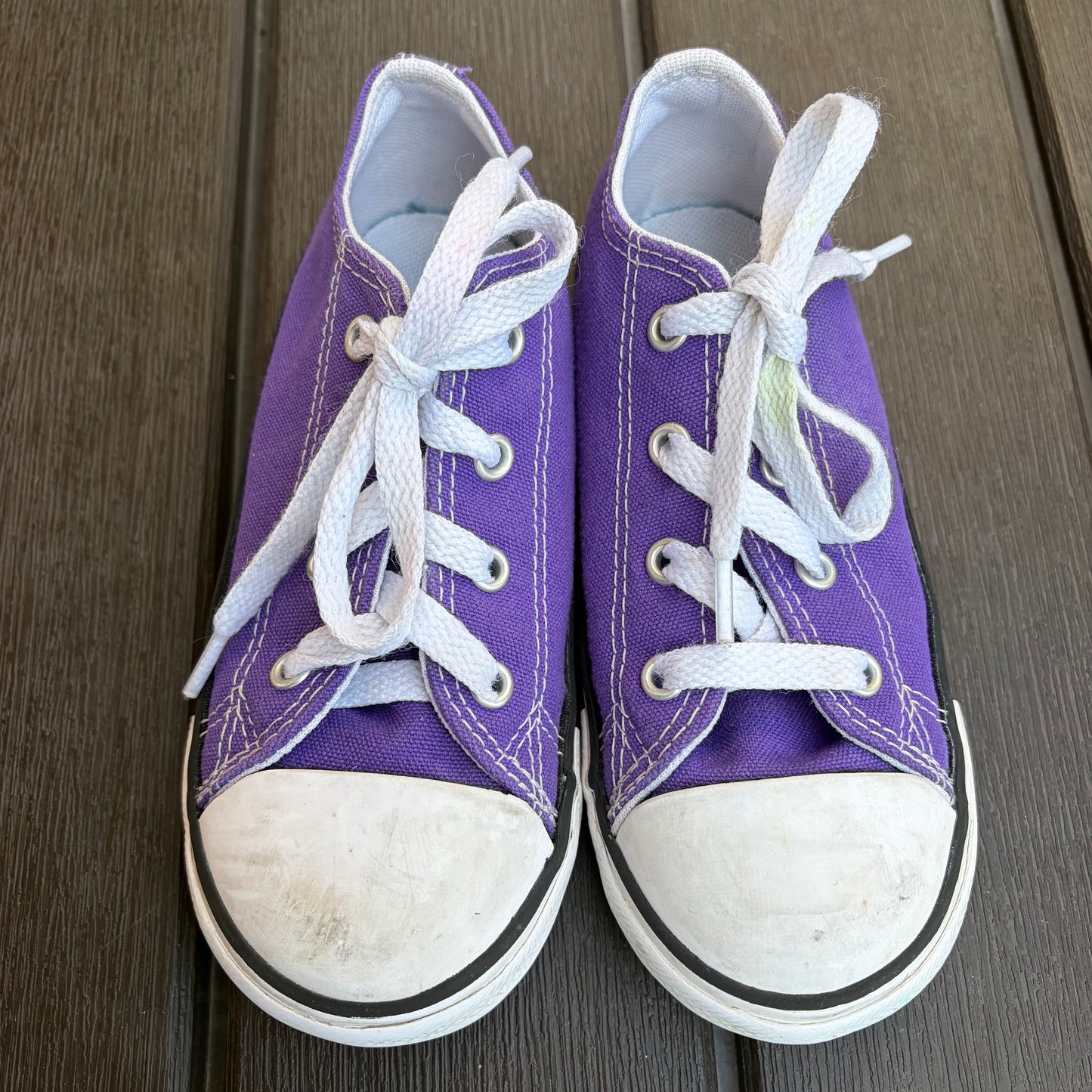 Size 10 Little Girls Purple Converse