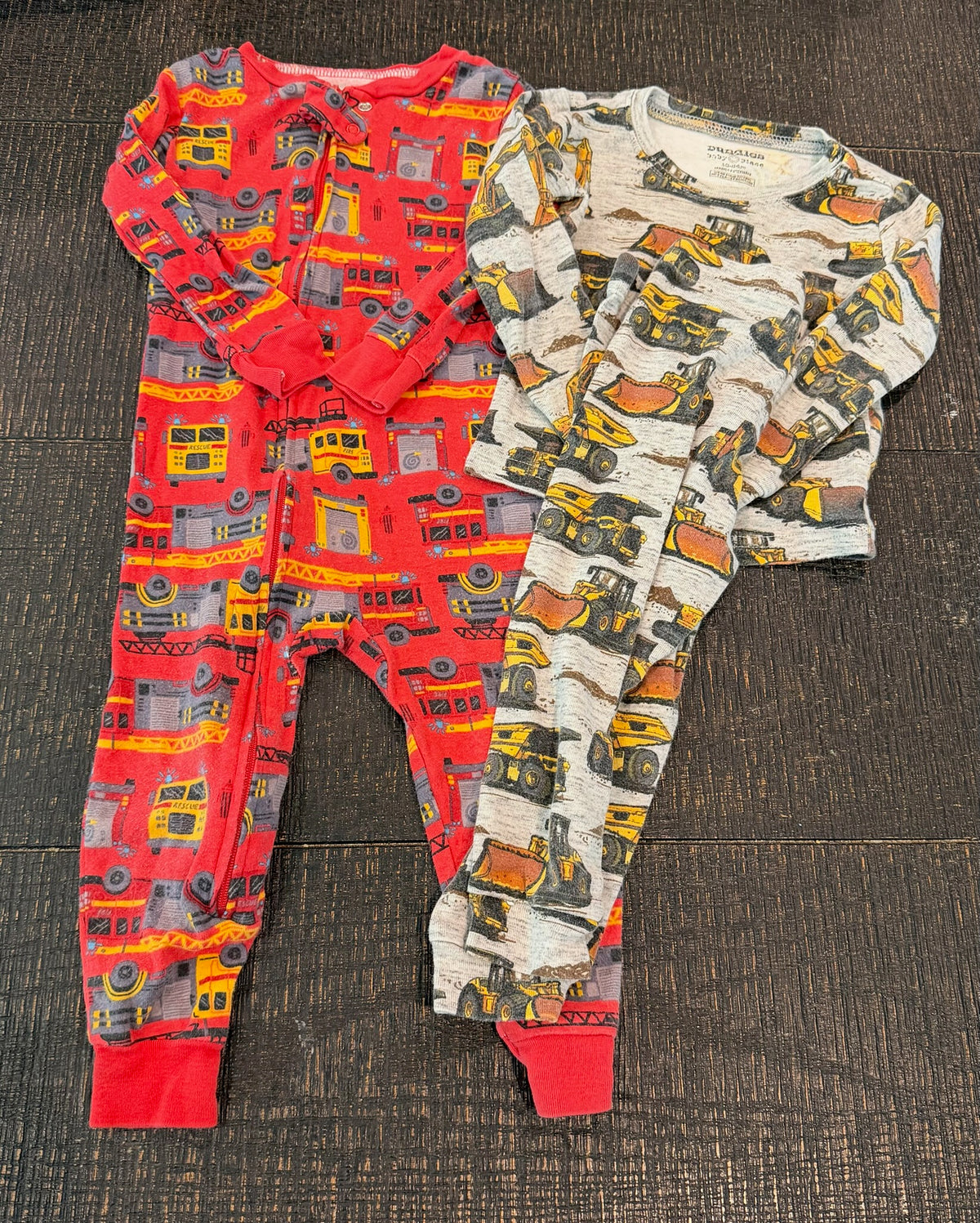 #66 Boys 18M Truck Pajama Bundle