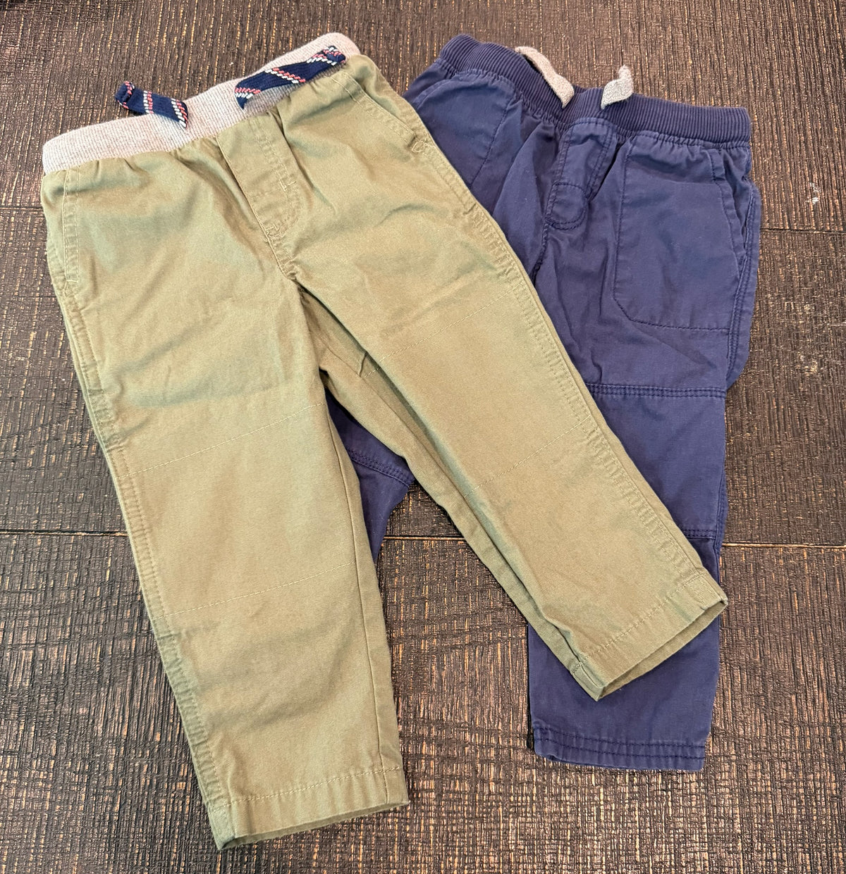 #66 Carters 18M Boy Pant Bundle (Green and Blue)