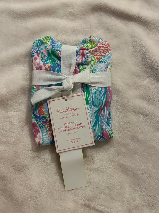 136 NWT Lilly Pultizer mermaid cove PJs 3-6 m