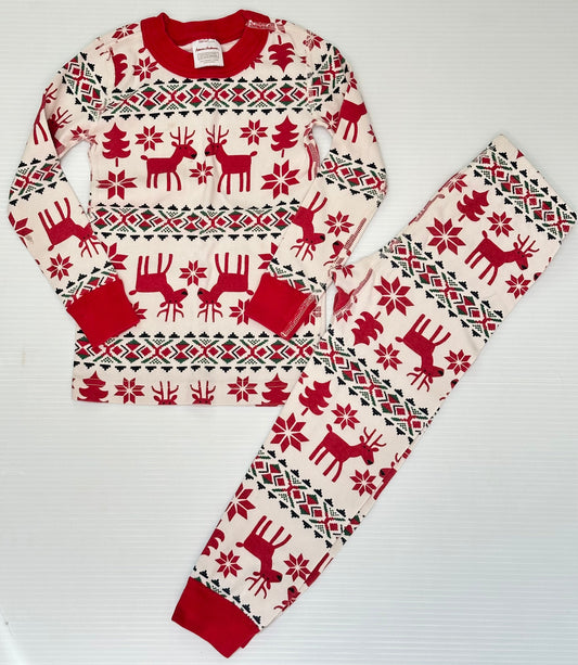 Seller #168 Hanna 100cm Size 4 Dear Deer FairIsle Christmas Pajamas Boy/Girls Gender Neutral