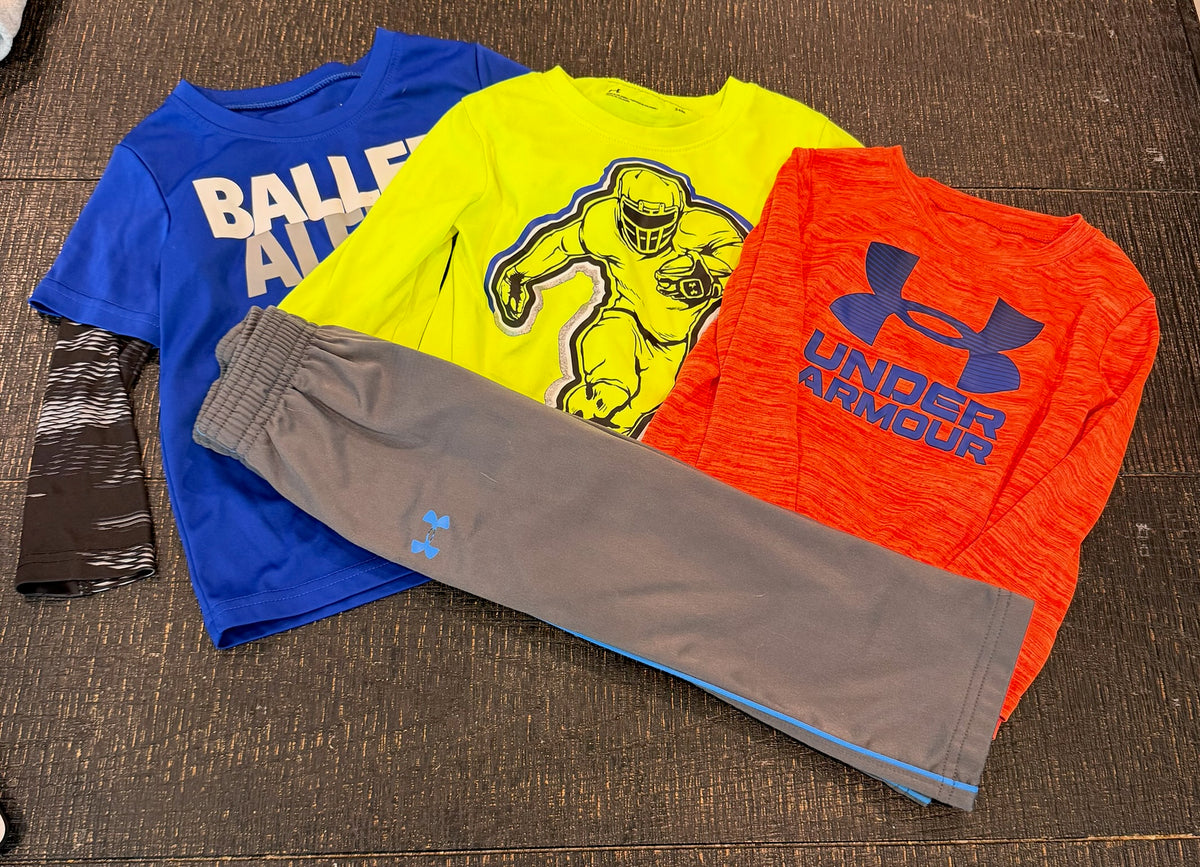 #66 Boys 24M Under Armour UA Long Sleeve Shirt and Pant Bundle