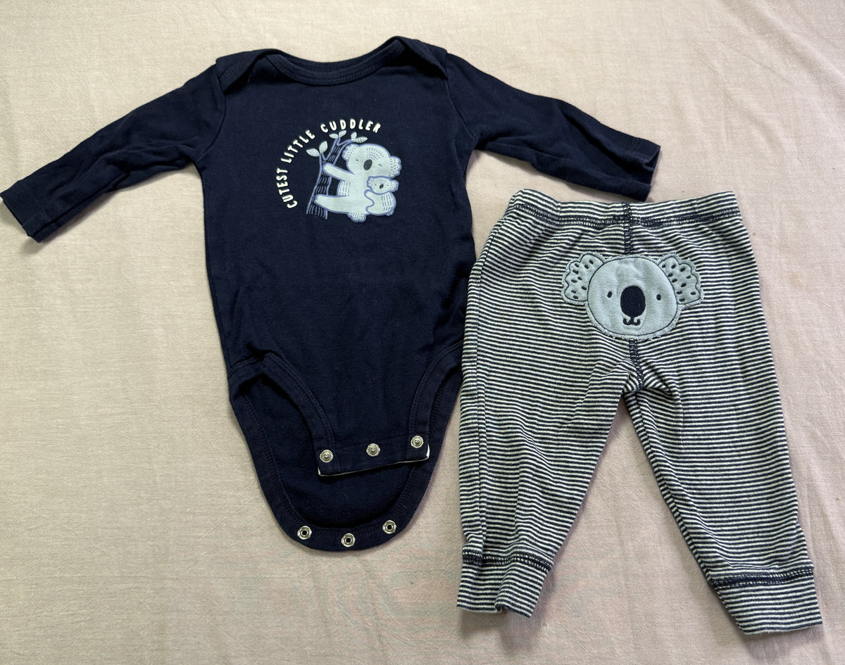 #103 Carters 6m Koala Bear Pants Set