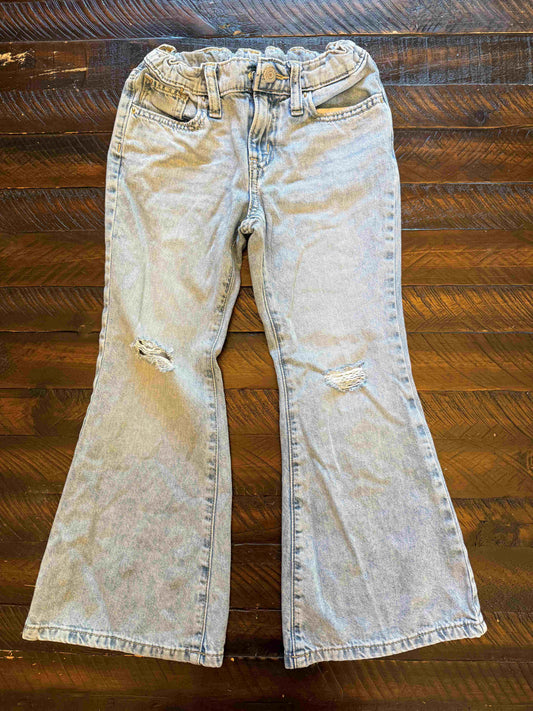 134 Old Navy girls baggy flare jeans Size 7