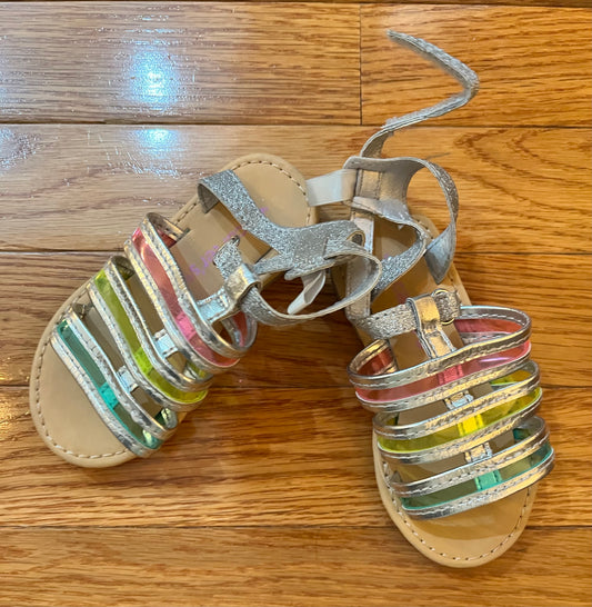 Girls rainbow sandals size 6