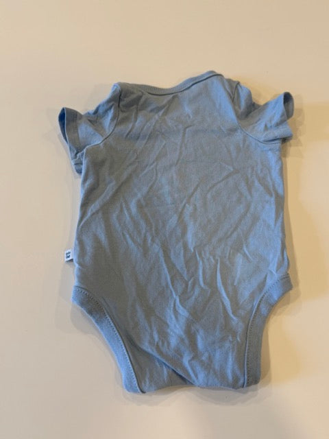 #9 -  Gap -  Easter Hip Hop Horay Light Blue Onesie Infant's SIZE  0-3M