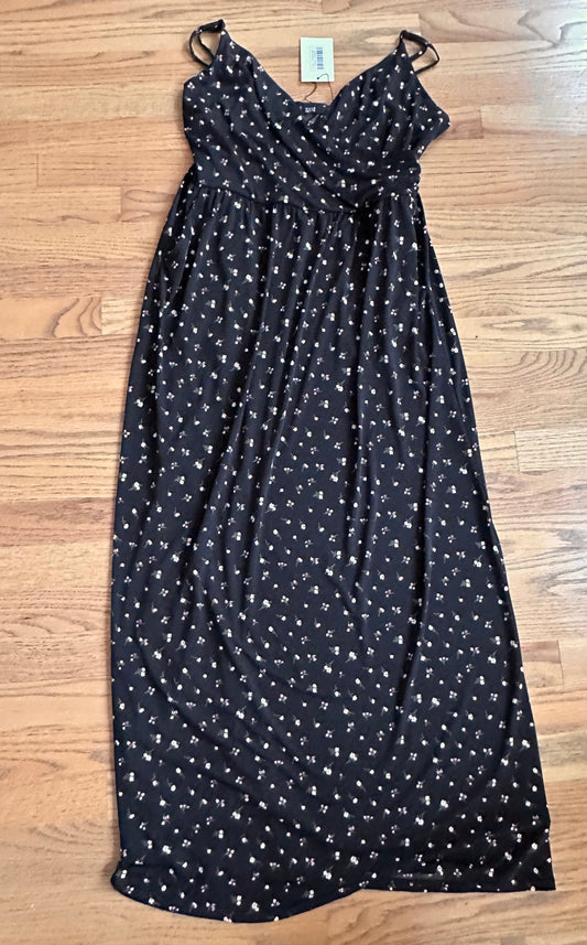 #98- Women’s, Muse Petite, Floral Maxi Dress, NEW!- Size Large Petite