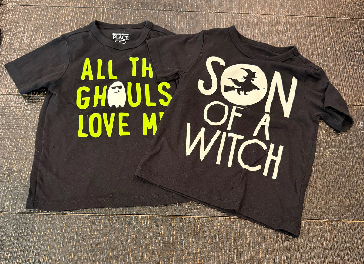 #66 The Children's Place 2T Boy Halloween Shirts