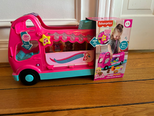 136 NIB Little People Barbie Dream Camper