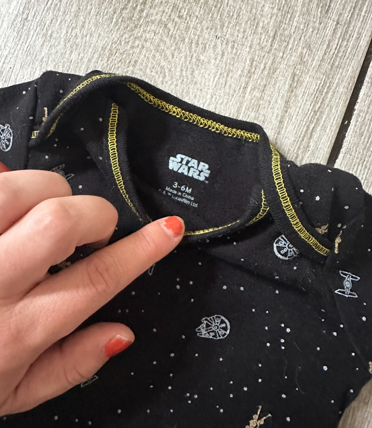 #111 Bundle Disney Mickey Mouse & Star Wars 3-6 Month Onesie