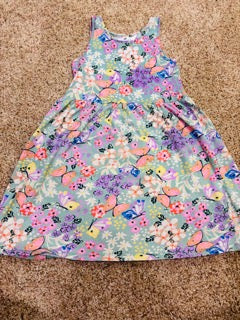 #73 girls floral dress, H&M, 6x/7