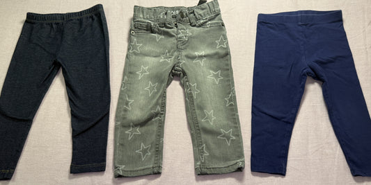 #103 Girls 18m Star Pants Bundle