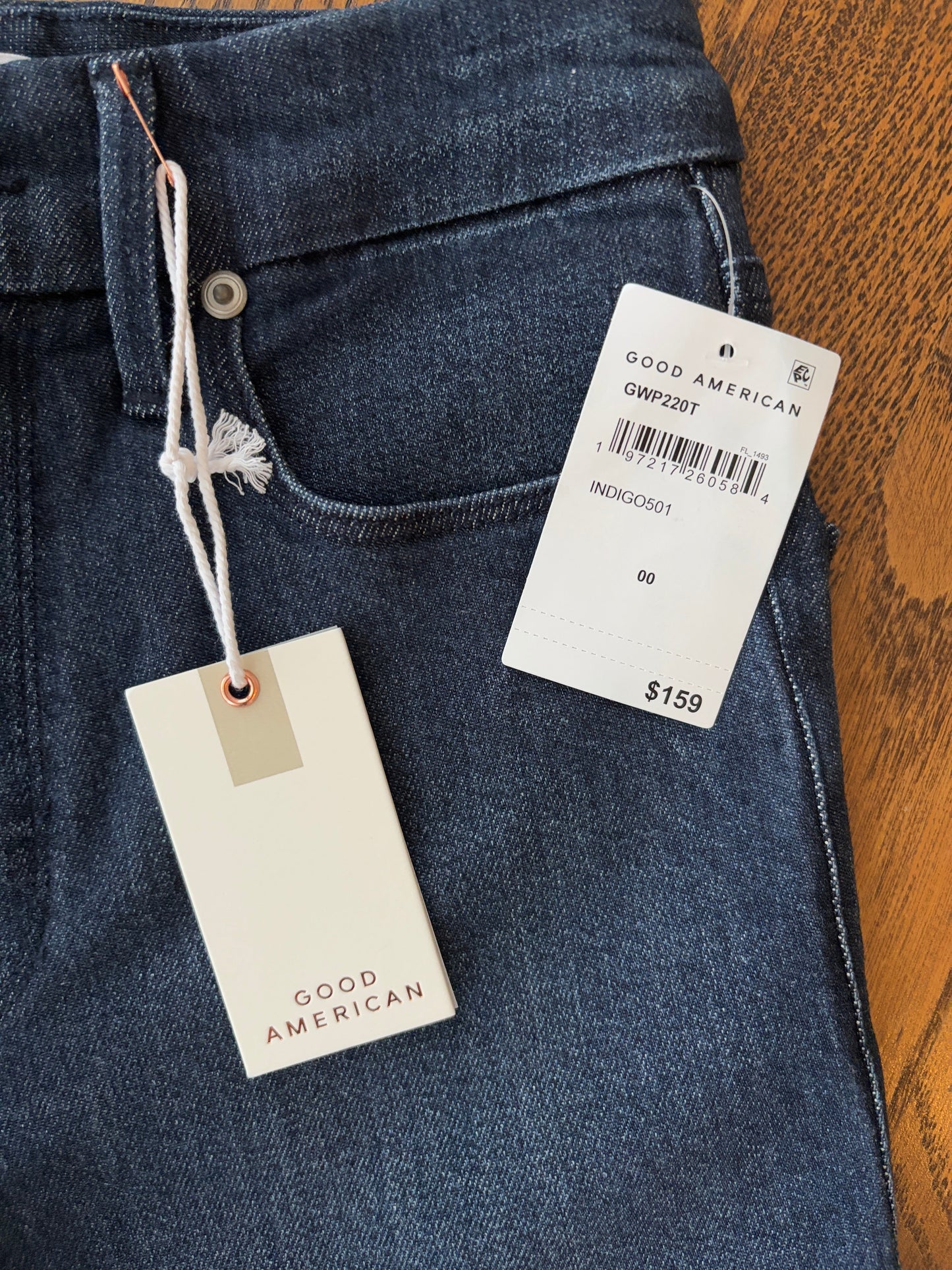#103 • NWT • Women's • 00/24 • Good American • Good Waist Palazzo Jeans