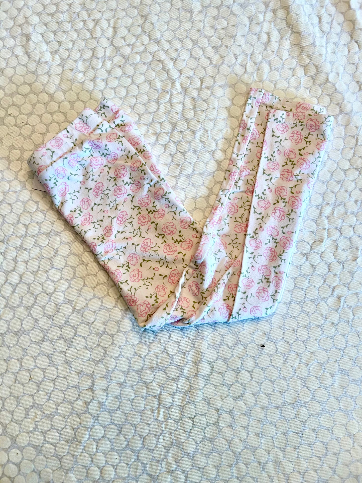 136 EUC Flower Leggings 4t