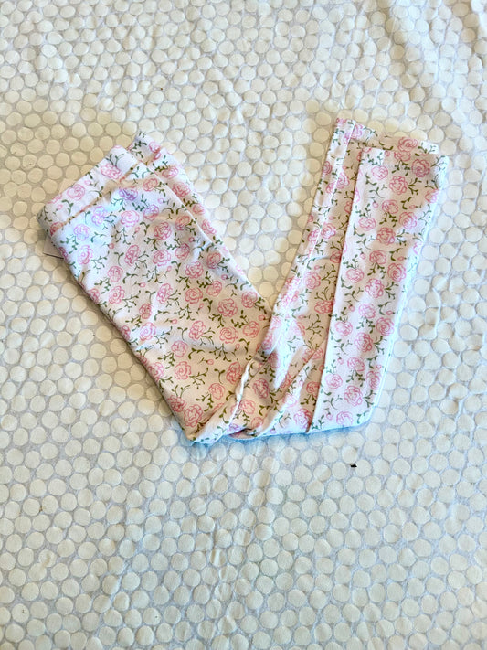 136 EUC Flower Leggings 4t