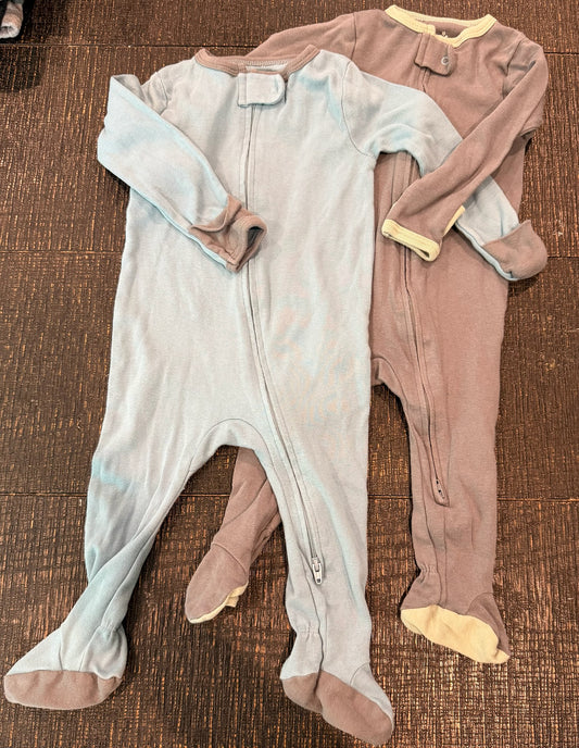 #66 Cloud Island 6-9M Blue and Grey Pajamas