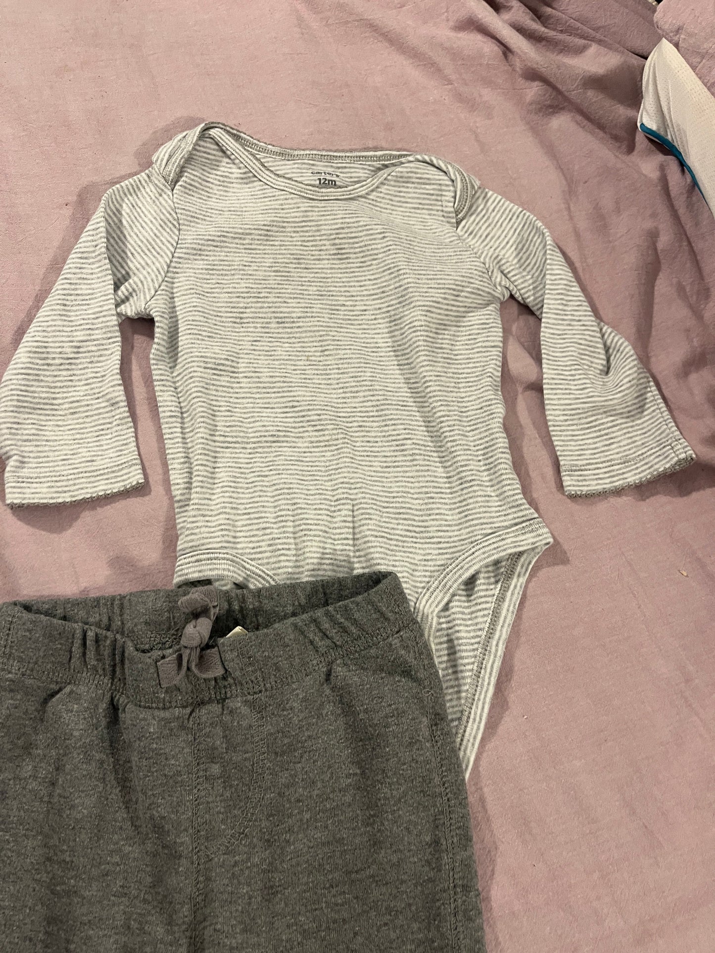 #211 Girls 12m Fox/Bear Onesie Set