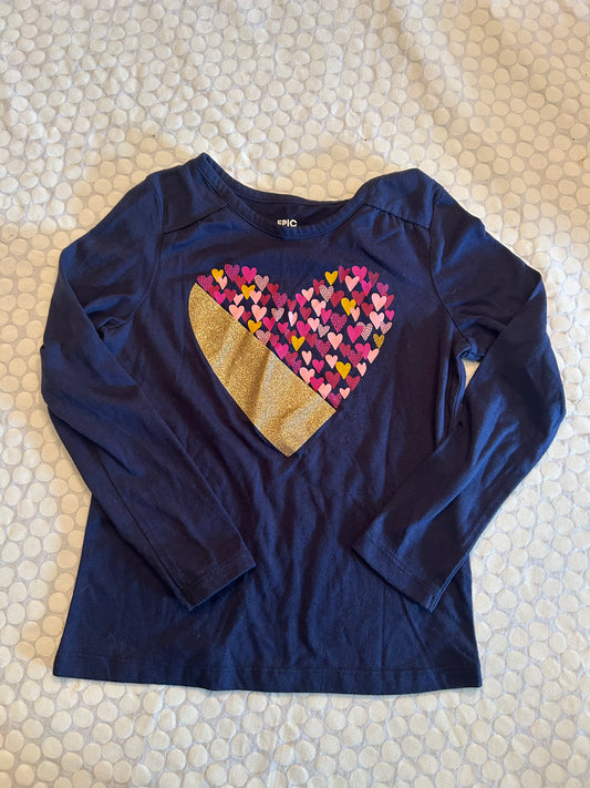 136 EUC Epic Threads Heart Shirt size 5