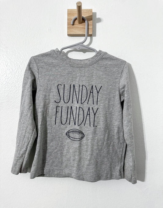 #111 Boys Rae Dunn Sunday Funday Top size 4