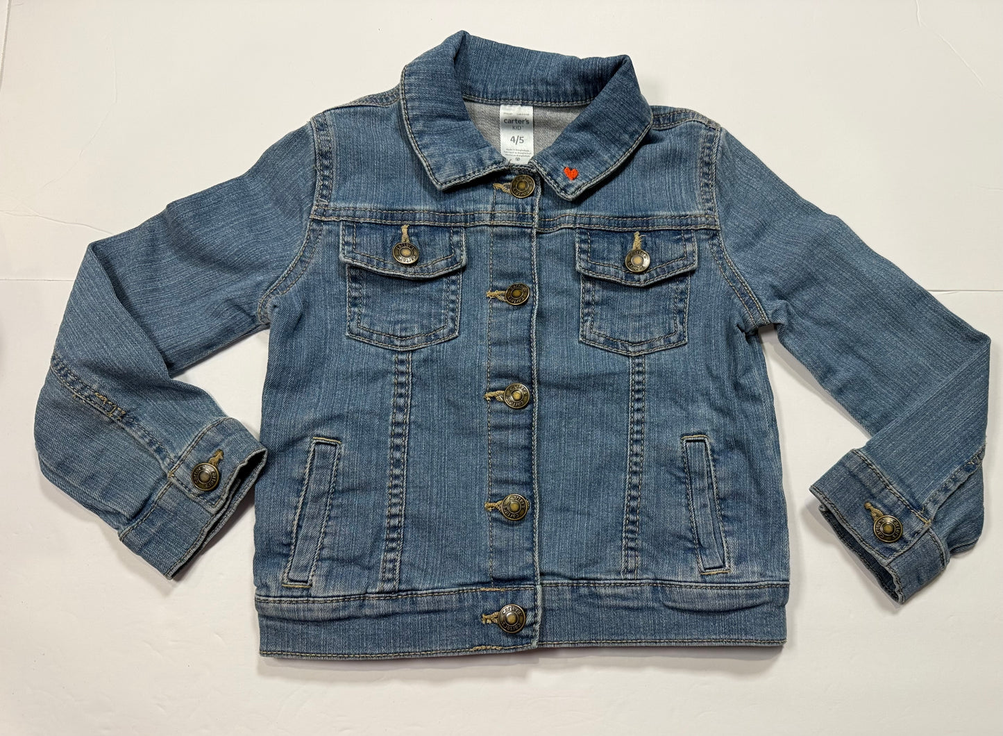 #141 Girls Carter's 4-5 Jean Jacket