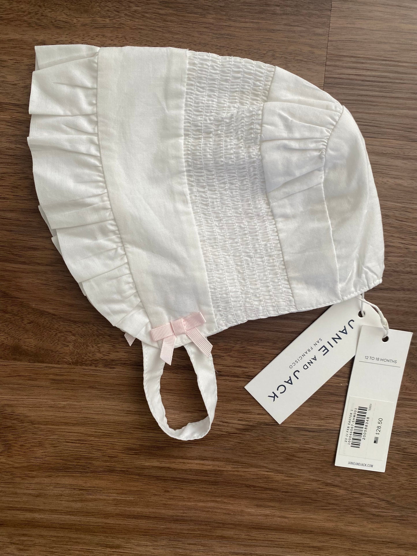 Seller 37 Janie and Jack 12-18 mo bonnet