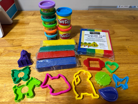 Play-Doh and Modeling Clay with shape cutters