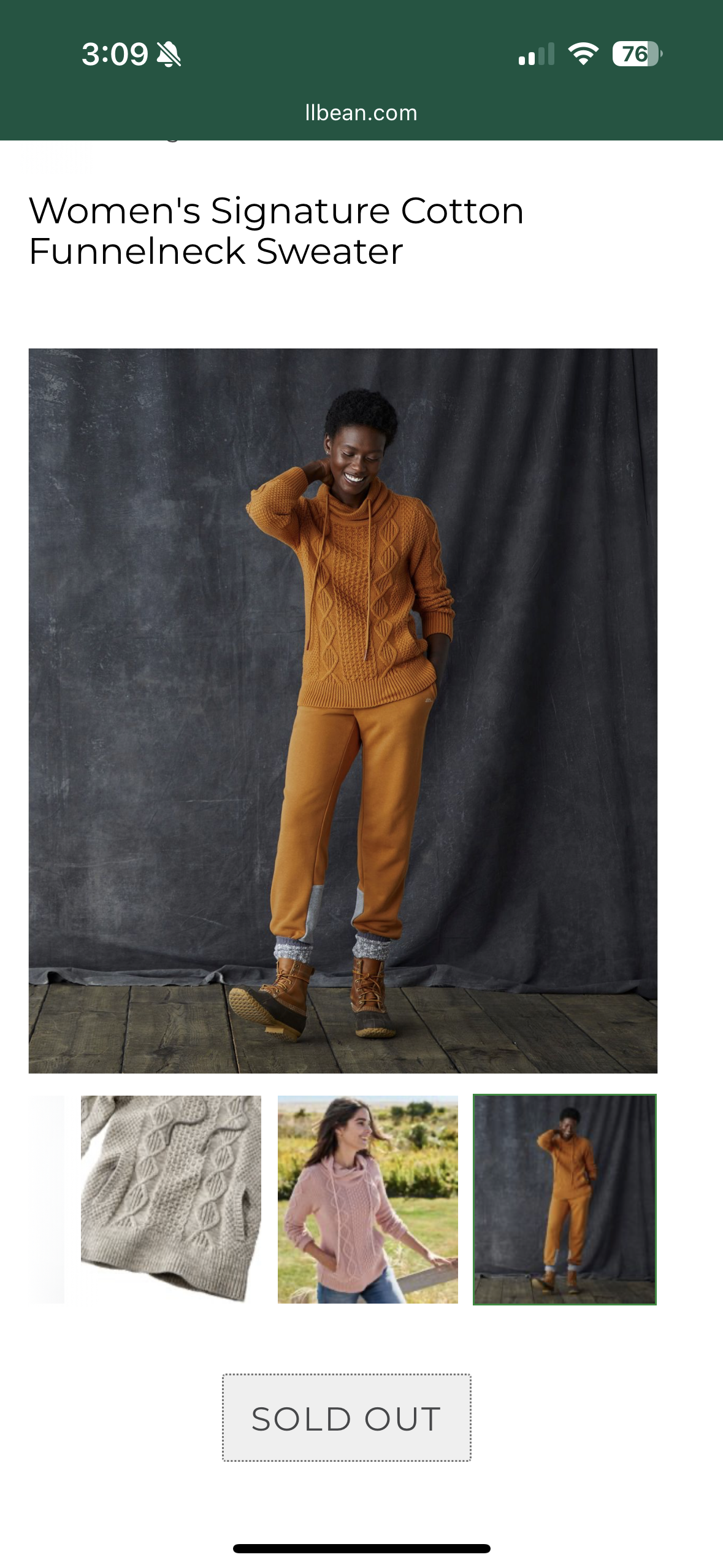 Seller #127 Women's LL BEAN sweater size small