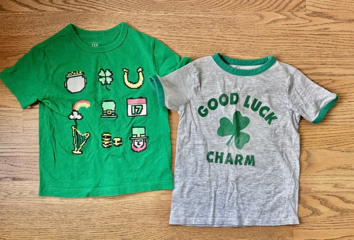 #98- Boys, St. Patrick’s Day Shirts- Size 4