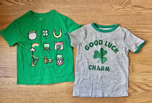 #98- Boys, St. Patrick’s Day Shirts- Size 4
