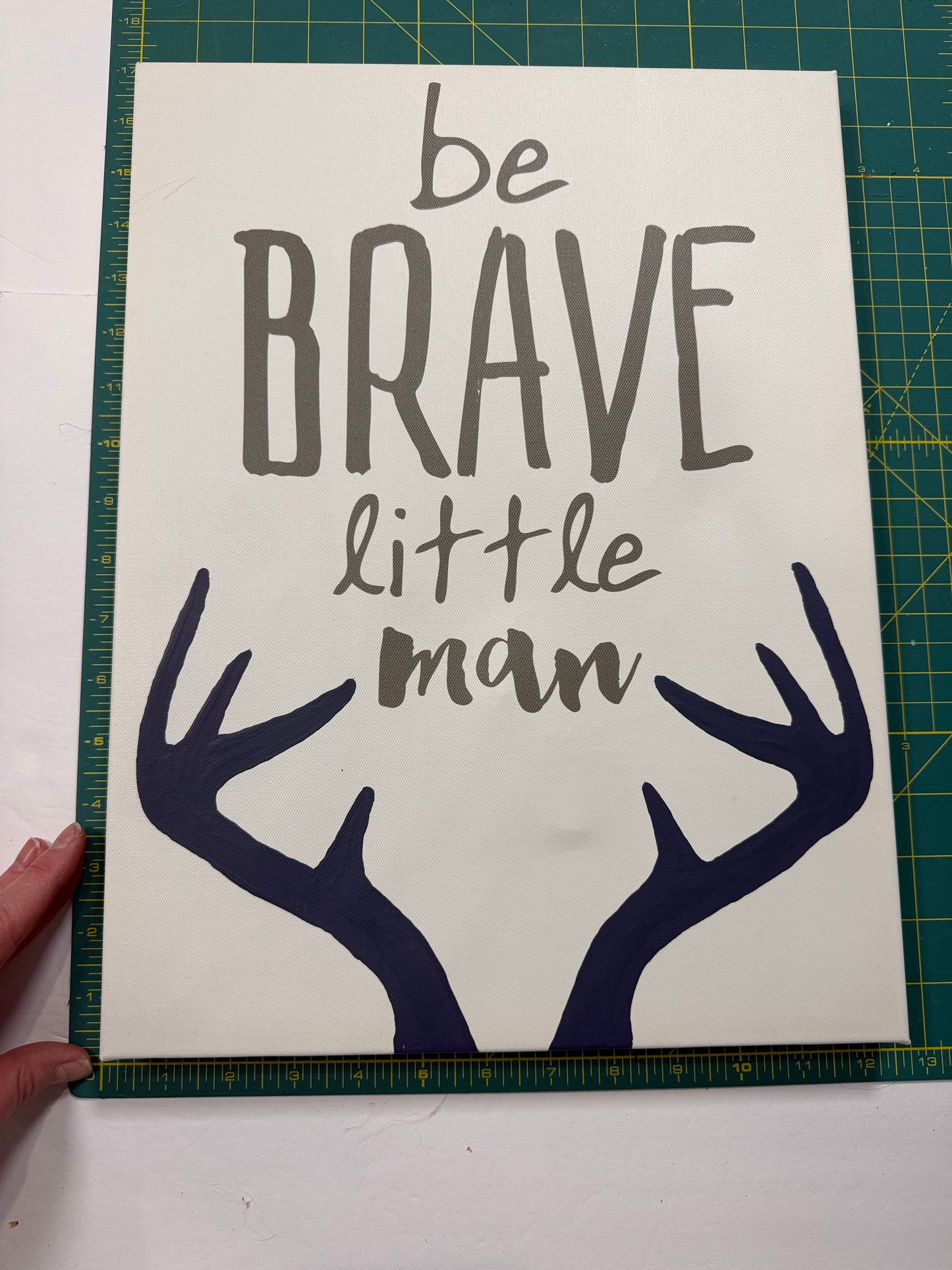 #141 Be Brave Little Man Sign